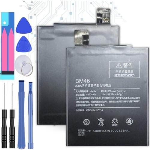 4000mAh BM46 Replacement Battery For Xiaomi Redmi Note 3 / Note 3 Pro +Tracking Number