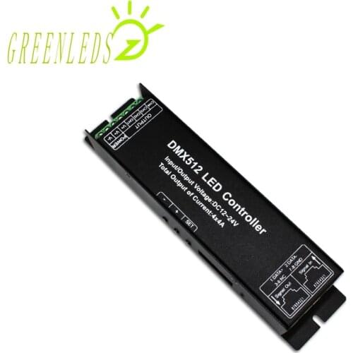 LED RGBW Controller DMX512 Decoder With Digital Display 4 Channel JM-DMX512-4DP With High Quality 3 Years Warranties