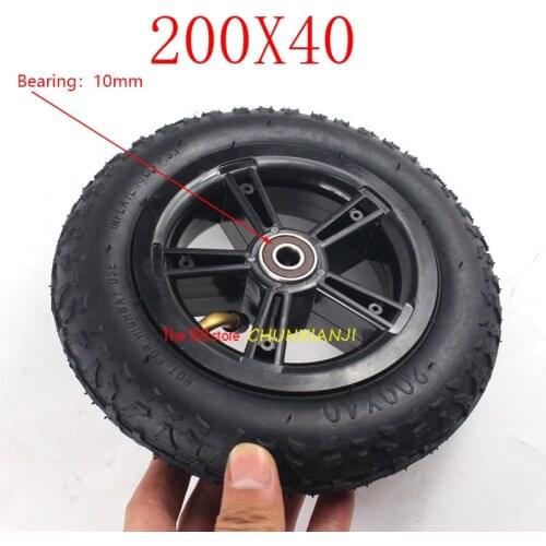 High Performance 200X40 8 Inch Rubber Wheel Tires Fits Folding Bicycle Electric Scooter Motorcycle Babys Car 200*40 Tyre
