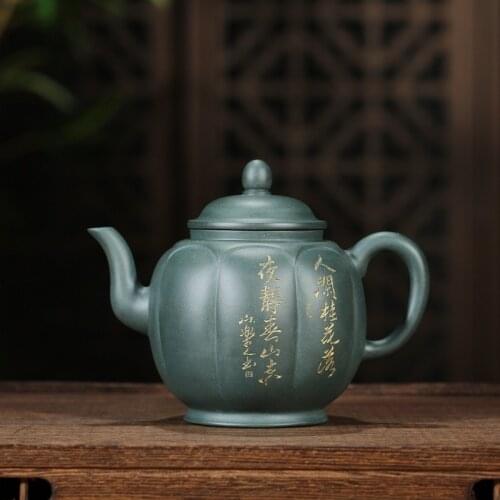 Yixing undressed ore ink chlorite beauty king shoulder pot all hand town to learn the craft new product promotion