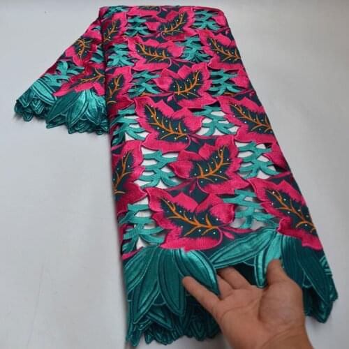 2020 Swiss Voile Lace In Switzerland High Quality hand cut Austria lace Luxury Nigerian traditional Couple Celebrant wear 5yards