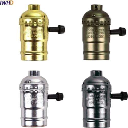DIY 4pcs LED Lamp Base E27 Socket E27 Lamp Holder 110V 220V Light Bulb Socket Vintage Light Holder Industrial Pendant Lamp Bases