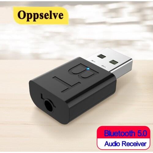 Bluetooth 5.0 Adapter Receiver Audio Stereo Music Receiver For Car PC Speaker Mouse Laptop Wireless Adapter LCD 3.5mm AUX Jack