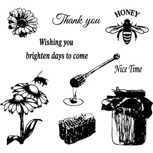 DABOXIBO Honey Bee Clear Stamps Mold For DIY Scrapbooking Cards Making Decorate Crafts 2020 NEW Arrival