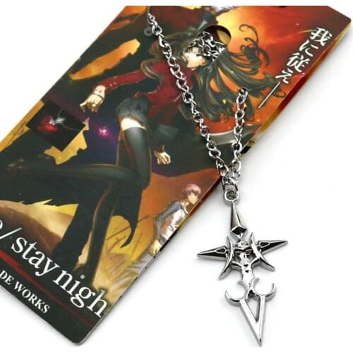 Fate Stay Night Toys Contract Pendants Saber Necklace Tohsaka Rin Unlimited Blade Works Heavens Feel cosplay pendant