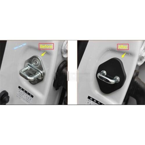 Lapetus Car Styling Inner Door Lock & Stop Rust Waterproof Protection Cover Trim Plastic Fit For Toyota Camry 2018 - 2021