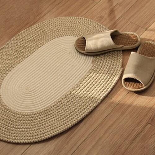 Hand-woven Sand Scraping Door Entrance Welcome Mat Hallway Bath Nonslip Rug Dust Removal Carpet Wire Loop Footpad Doormat