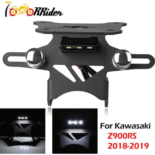 Z 900RS License Plate Bracket Eliminator Tail Tidy Holder with LED light for Kawasaki Z900RS Z 900 RS Accessories 2018 2019