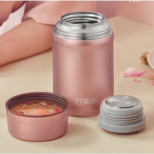 Stainless Steel Lunch Box Warmer Heat Boxes Women Kids High Capacity Lunch Box Soup Mug Boite Rangement Food Container DG50LB
