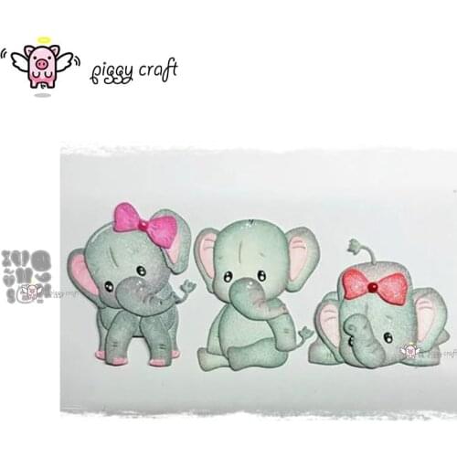 Piggy Craft metal cutting dies cut die mold Elephant decoration Scrapbook paper craft knife mould blade punch stencils dies