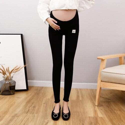 Fashion Maternity Pants New 2020 Low Waist Leggings Spring Korean Wild Pregnant Women Stomach Pants