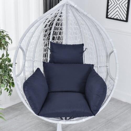Single Swing Basket Seat Cushion Patio Garden Chair Back Cushion Pad