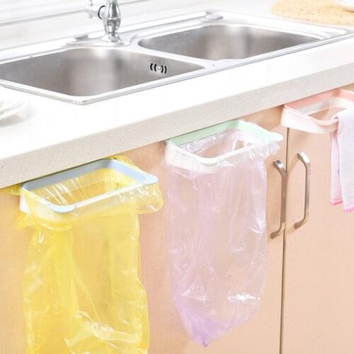 Kitchen Simple trash can organizer Garbage bag holder Padon trash bag holder for Cabinet door Rag hanging mini bucket