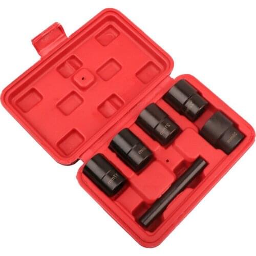 Broken 6-piece Nut Bolt Extractor 17mm-31/32 Sleeve Extractor Machine Repair Chrome Molybdenum Steel