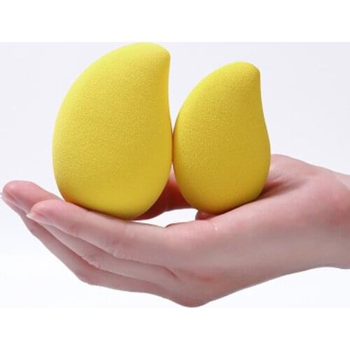 1PCS Mango Shape Puff Beauty Egg Drop Shape Puff Makeup Egg Makeup Egg Cushion Sponge Egg Puff Boxed Beauty Makeup Puff