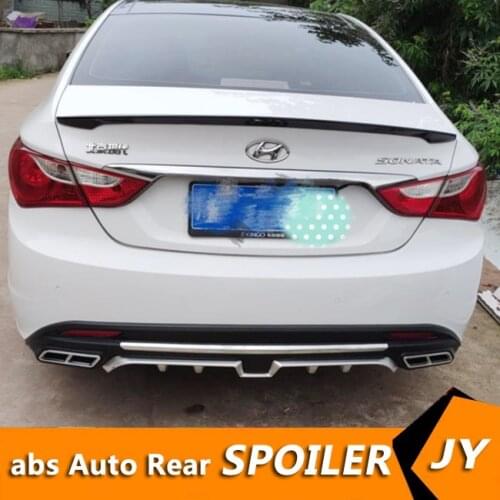 For Sonata 8 Spoiler 2011-2014 Hyundai Sonata 8 BKS Spoiler ABS plastic Material Car Rear Wing Color Rear Spoiler