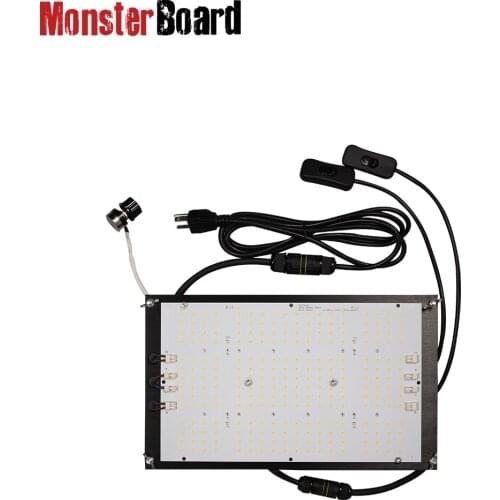 Geeklight uv ir switch lm301h with controller / 120w meanwell cree 660nm red led grow light for house plant