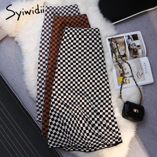 Женские теплые юбки Syiwidii China At AliExpress