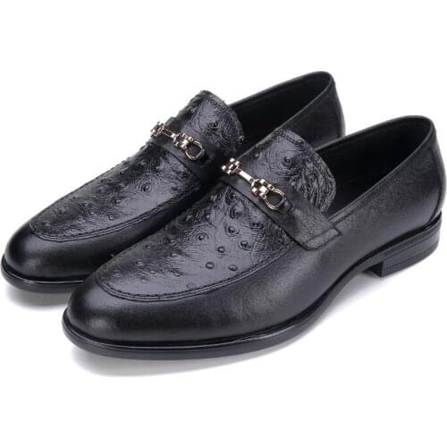 Fashion MenS Shoes Breathable Casual Shoes Loafers genuine Leather business shoes for men