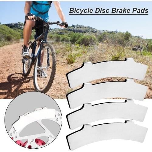 4pcs Bike Brake Pads Mountain Bike Road Cycling Stainless Steel Brake Disc Anti-scratch Disc Pads Adjustment Tools Accessories