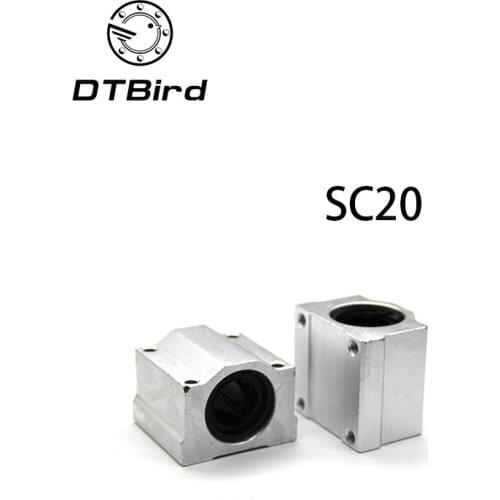 High qualityFast shipping SC20UU SCS20UU 20mm linear ball bearing slide unit 20mm linear bearing block