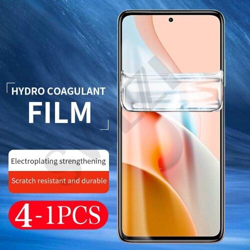 4-1Pcs soft full cove for redmi note 6 7 7s protective hydrogel film 8 8T pro phone screen protector Not Glass