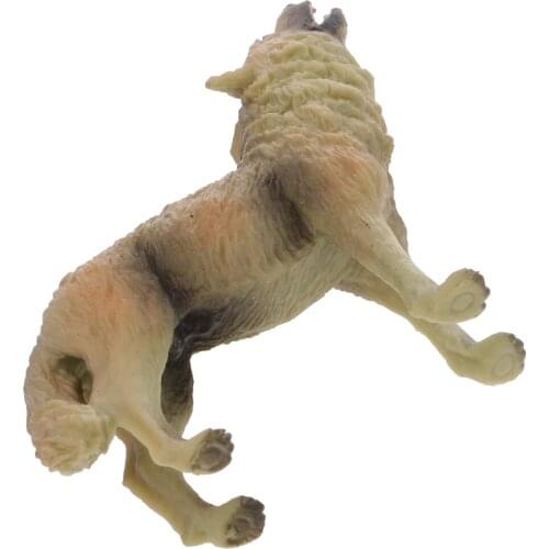2pcs Simulation Wolf Animal Model Figure Telling Teaching Props