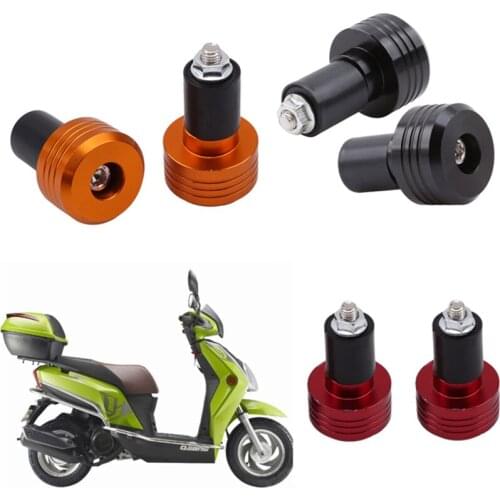 2 pcs/ Set Motorcycle Handlebar Bar End Plug Grip Ends Cap Handlebar Scooter Grips Balance Plug