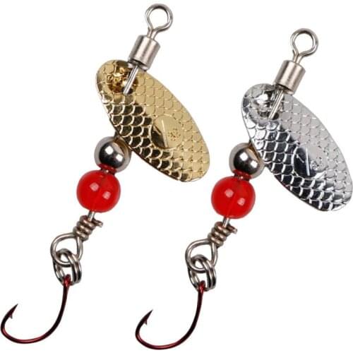 5cm 360 Degree Rotating Spinner Spoon Metal Bait Fish Scale Sequin Lure Tackle Bait Fish Scale Sequin Lure Tackle Bait Fish Scal