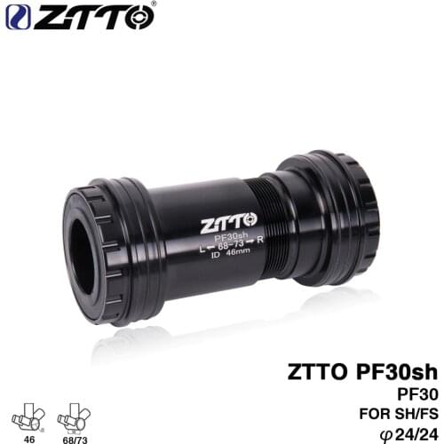 ZTTO PF30sh PF30 24 Adapter bicycle Press Fit Bottom Brackets Axle for MTB Road bike Parts Prowheel 24mm Crankset chainset