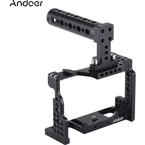 Andoer Handle Camera Cage Video Film Movie Making Stabilizer Top for Sony A7II/A7III/A7SII/A7M3/A7RII/A7RIII Camera
