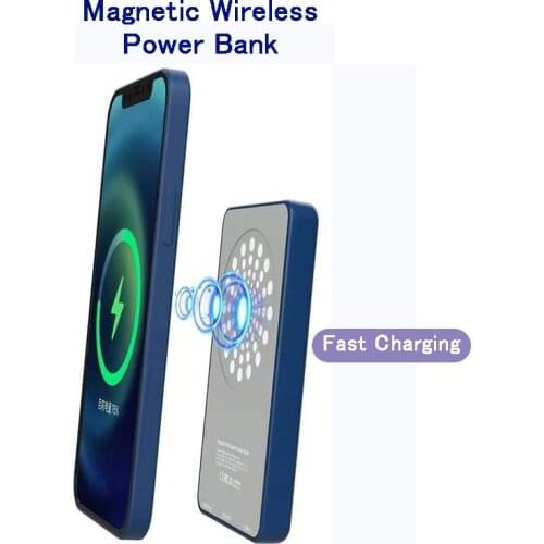 Wireless Fast Charging Power Bank For iPhone 12 11 Magnetic Power Bank For Xiaomi10 Samsung S20 Note20 Huawei External Battery