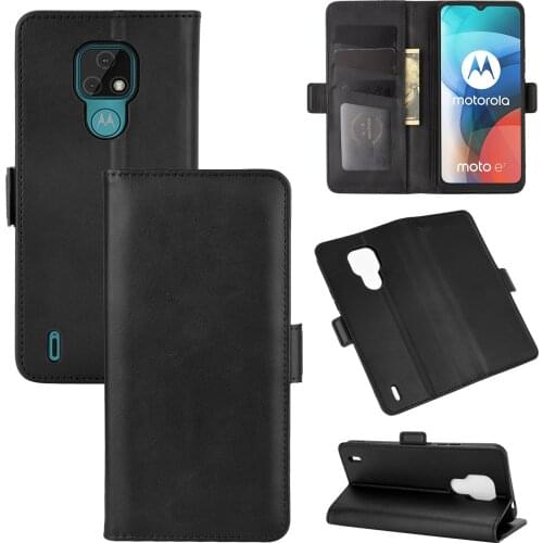 Case For MOTO E7 Leather Wallet Flip Cover Vintage Magnet Phone Case For MOTO E7 Coque