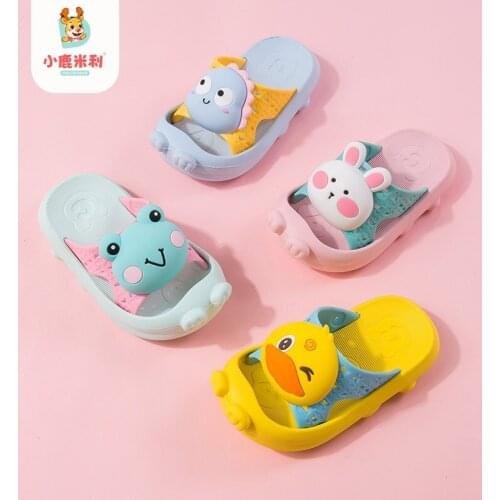 Childrens Sandals Boys 1-5 Years Old Cute Girl Non-slip Soft Sole Indoor Home Shoes