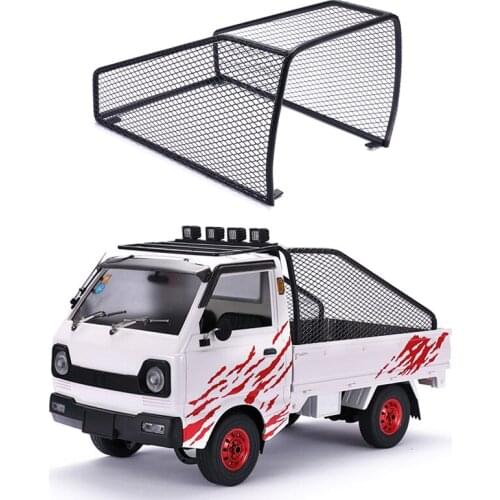 DJC Metal Rear Bucket Roll Cage Frame For 1/10 Scale WPL D12 RC Car Truck Accessories