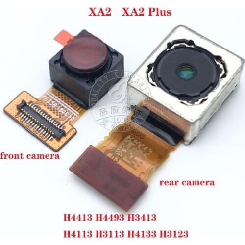 For Sony Xperia XA2 XA2 Plus H4113 H3113 H4133 H4413 H4493 H3413 front small facing Selfie camera/back main camera rear camera