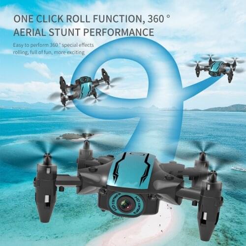 ​New Mini Drone 4K 1080P HD Camera WiFi Fpv Air Pressure Altitude Hold Black Foldable Quadcopter RC Dron Toy