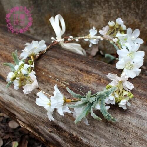 Bride Bead String Hair Adornment Korea Simple Tiara Wedding Adornment Hair Belt Womans Garland