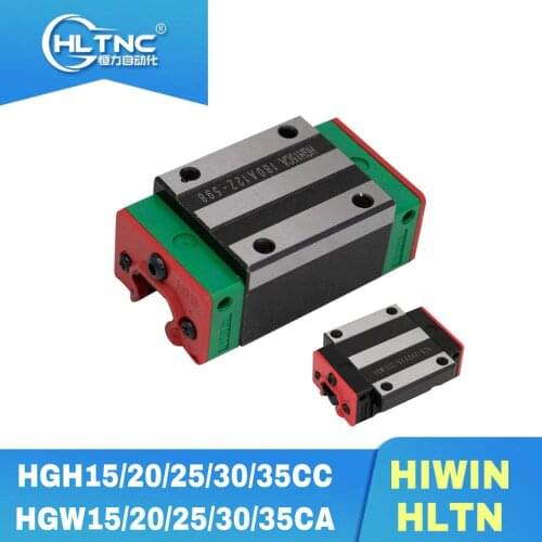 HIWIN and HLTN linear guide rail block HGH15CA HGW15CC HGH20CA/CC HGH25CA/CC HGH30CA/CC HGH35CA/CC linear carriage for CNC parts