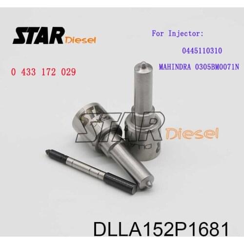 DLLA152P1681 0433172029 Injector Sprayer DLLA 152 P 1681 Injection Automizer DLLA 152P1681 for 0445110310 MAHINDRA 0305BM0071N