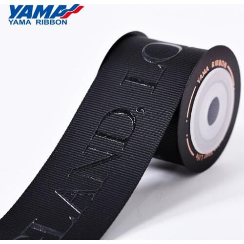 YAMA Custom Ribbon Printed LOGO Fashion Fancy Ribbons for Diy Gifts Letter Design Wedding Baking Wrapping Ribbons