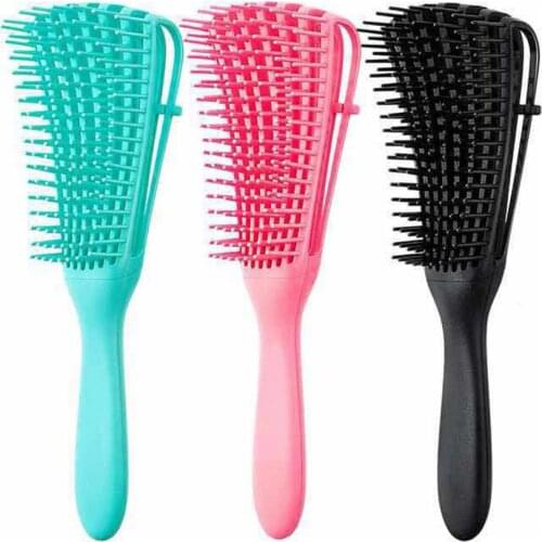 Scalp Massage Hair Brush Detangling Wet Hair Comb For Curly Wet Dry Oil Thick Hair Ergonomic Design Tangle Comb Hairbrush