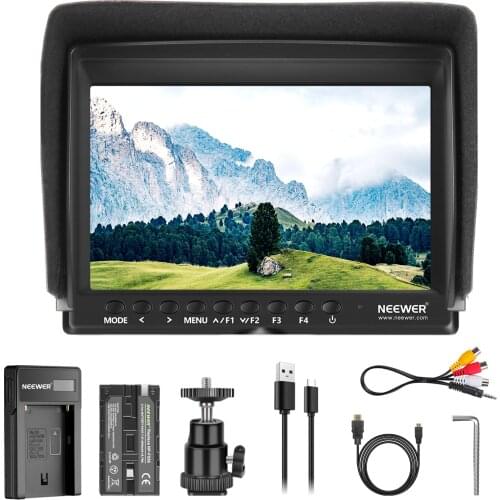 Neewer 7-Inch Camera Field Monitor Full HD with 4K HDMI DC Input Video Peaking Focus Assist for Sony Nikon Canon DSLRs
