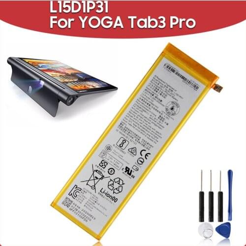 Original Replacement Battery 4000mAh L15D1P31 For Lenovo YOGA Tab3 Pro X5-Z8550 X5-Z8500 Tablet Batteries