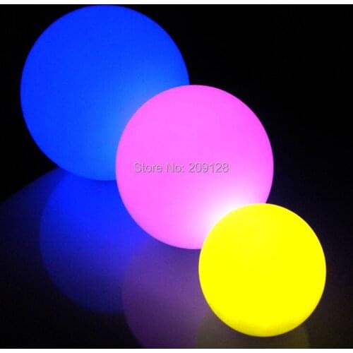 20cm switch and remote control rechargeable led garden ball light