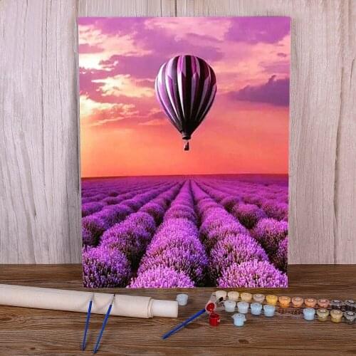 Landscape Sunset Beach Waves DIY Paint By Numbers Set Acrylic Paints 50*70 Boards By Numbers Home Decor Crafts Wholesale