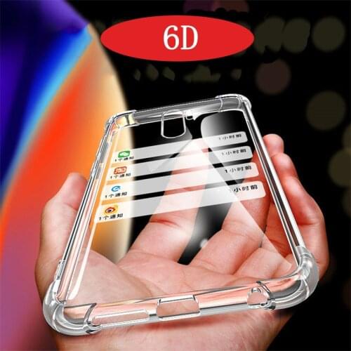 6D Anti-Knock TPU Case for Xiaomi Redmi Note 9 Pro Max 9S 8 8T 7 6 5 Redmi K30 K20 Pro 9 9A 9C 8 8A 7 7A GO Y3 Clear Cover