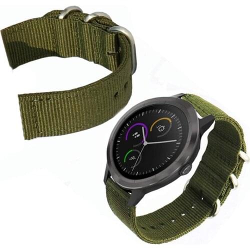 BLUELANS Universal 20/22mm Adjustable Military Thickened Durabvle Nylon Replacement Watch Strap Wristband