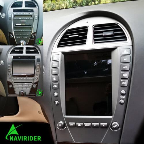 12.1" Tesla Style Android 10 Car Radio Stereo With Screen For Lexus ES ES240 ES300 ES330 ES350 Auto GPS Navigation 4G BT Player