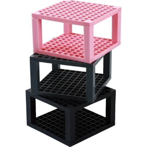 96 Grid Painting Pen Storage Rack Square Solid Color Painting Brush Stand Rack Portable Desktop Pencil Organizer Display Rack
